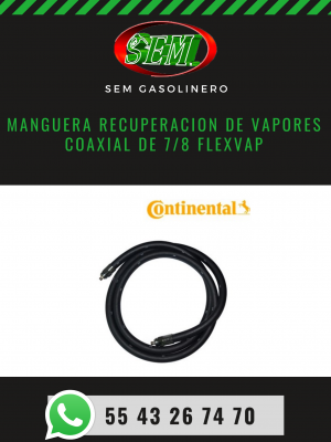 MANGUERA RECUPERACION DE VAPORES  FLEXVAP