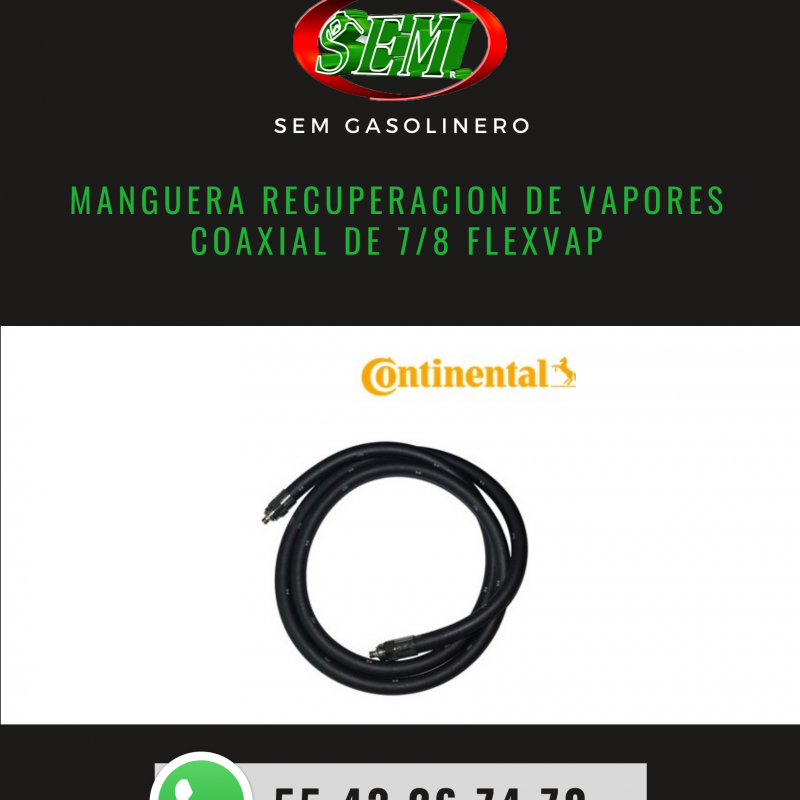 MANGUERA RECUPERACION DE VAPORES  FLEXVAP