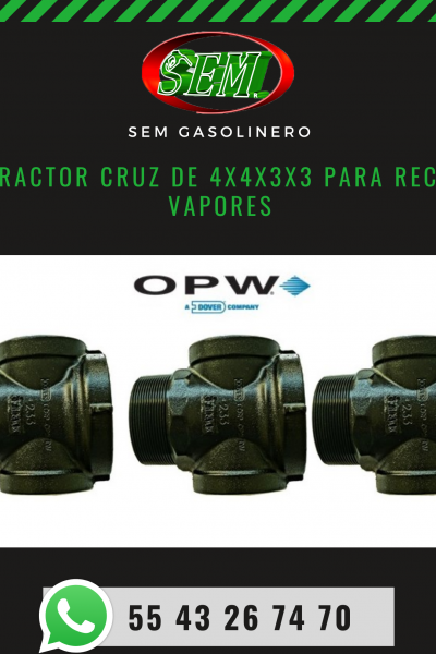 EXTRACTOR CRUZ DE 4X4X3X3 PARA REC. DE VAPORES