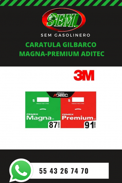 CARATULA GILBARCO MAGNA PREMIUM ADITEC