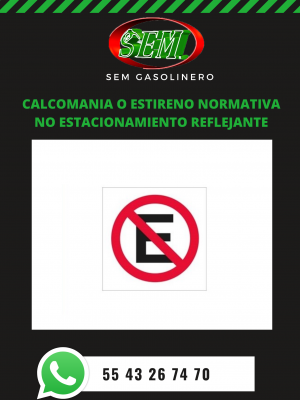 NO ESTACIONARSE