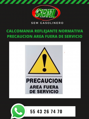 CALCOMANIA PRECAUCION