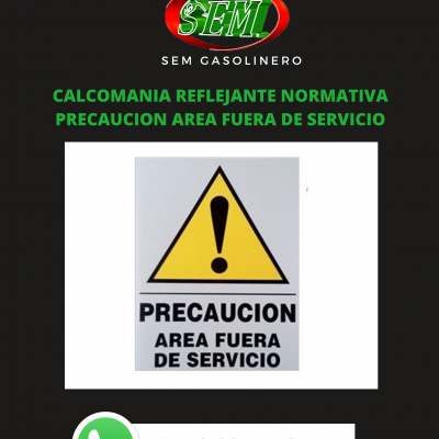 CALCOMANIA PRECAUCION