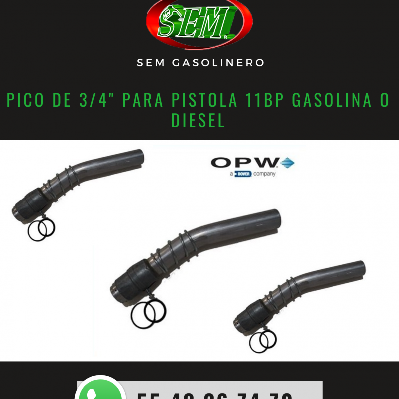 PICO DE 3_4 PARA PISTOLA 11BP GASOLINA O DIESEL