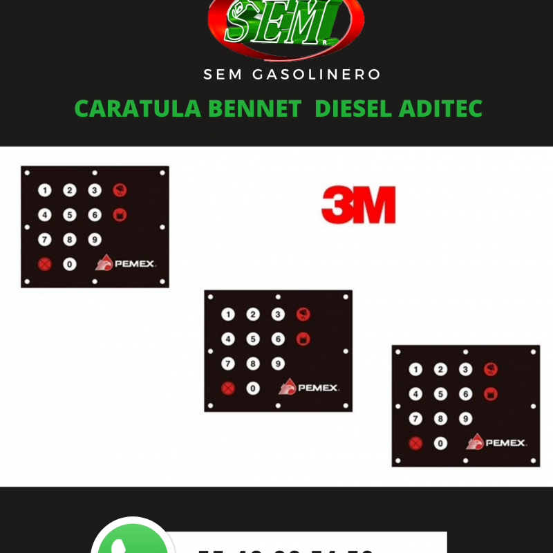 CARATULA BENNET DIESEL NUEVO ADITEC